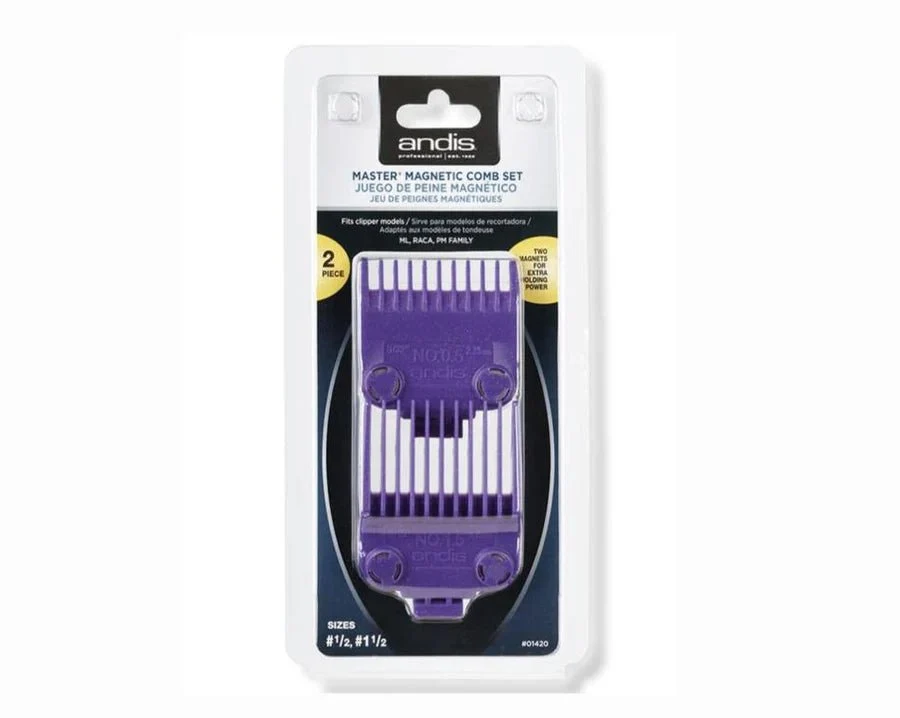 Andis Master Double Magnetic Comb Set (0.5 & 1.5) #01420 - Image 2