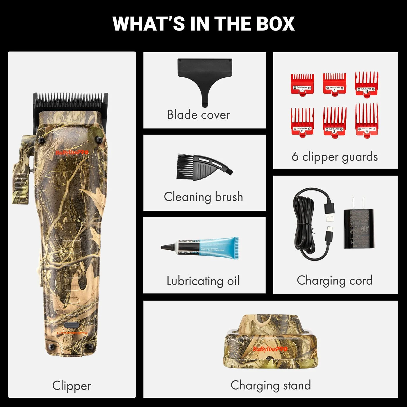 BaBylissPRO LO-PROFX Compact Clipper Camo Edition - Image 5