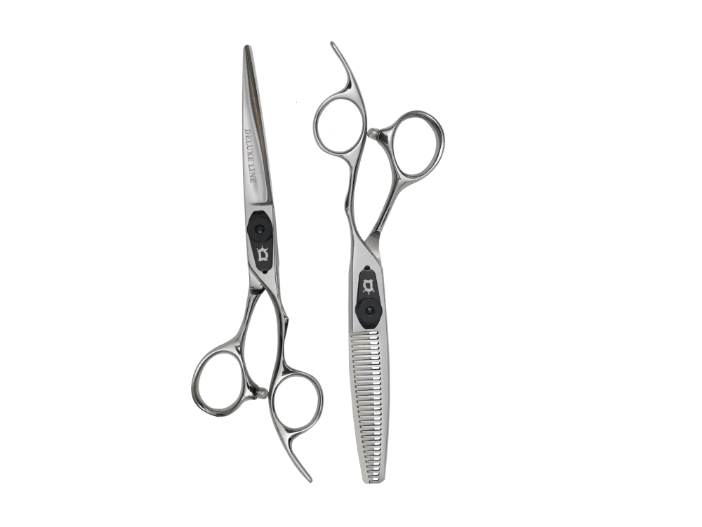 DeluxeLinepro SET PRO 6.5" DS-E2 Barber Shear Set | 440C Steel