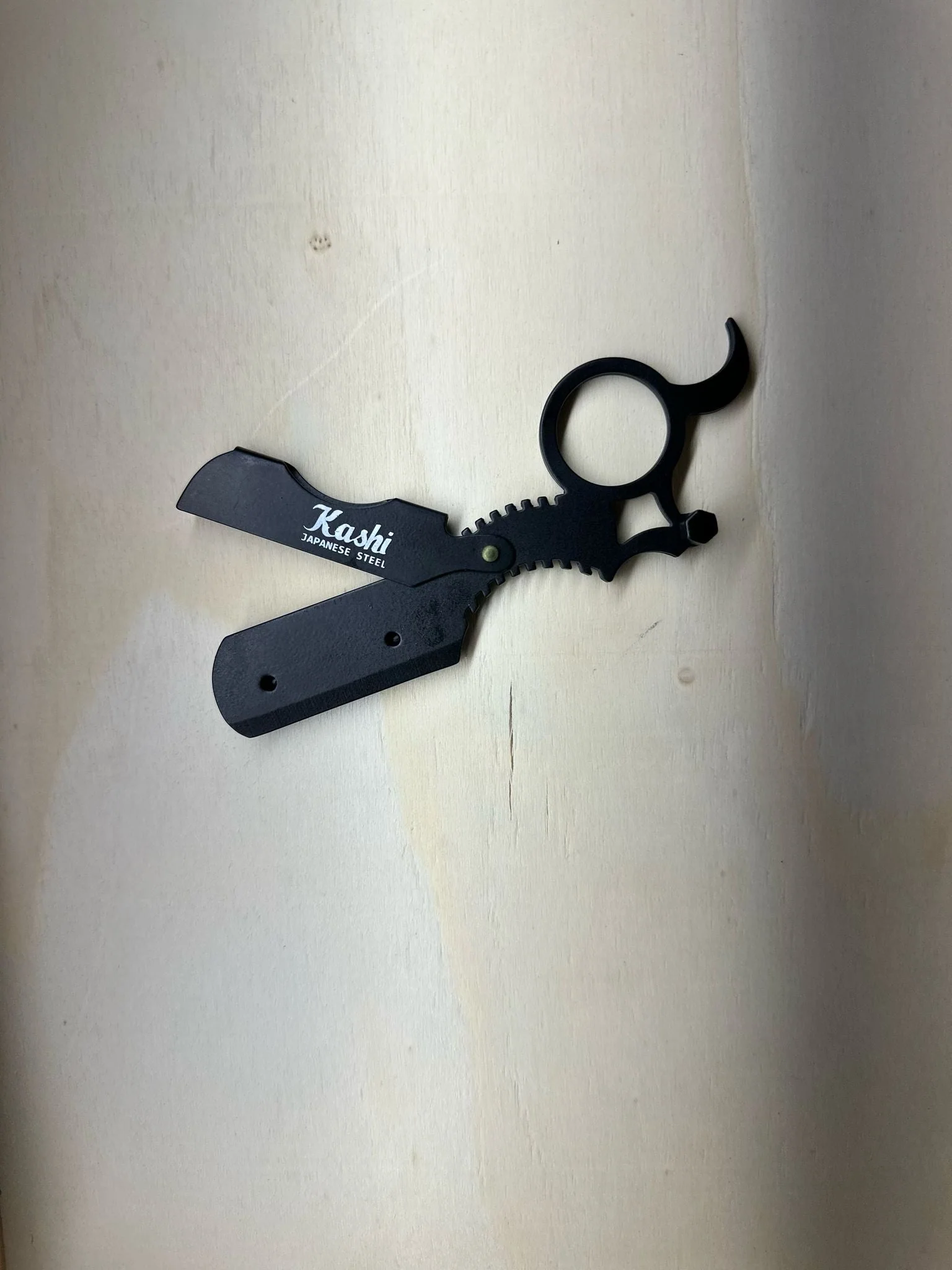 Kashi Straight Edge Razor Black RB-210