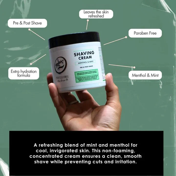Rolda Menthol & Mint Shaving Cream For Sensitive Skin 500g - Image 4
