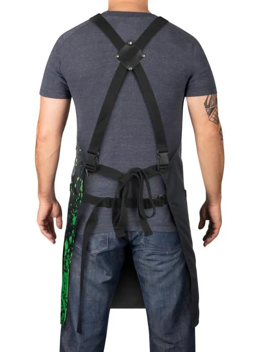 Stylecraft Barber Apron Radioactive Black | SC338B - Image 2