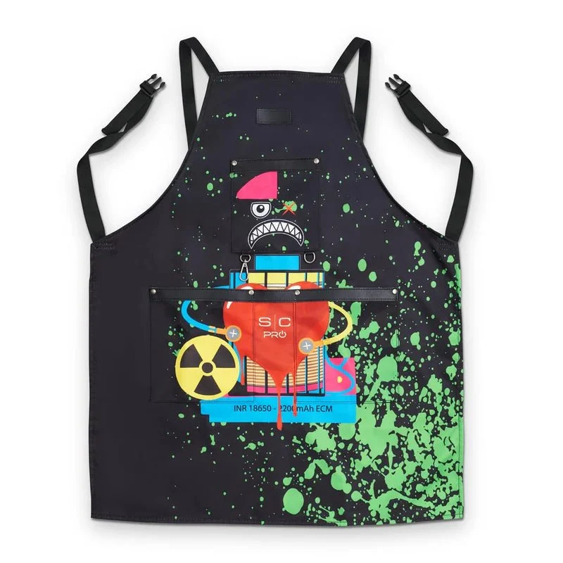 Stylecraft Barber Apron Radioactive Black | SC338B - Image 3